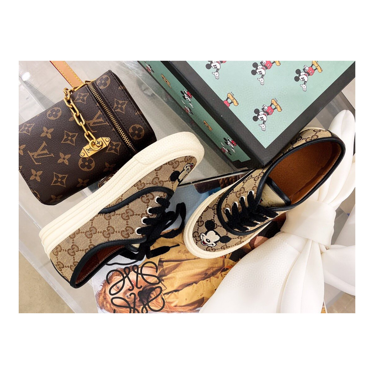 Gucci GG Disney x Gucci Sneaker 875604 Black