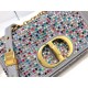 Dior Small Caro Bag Multicolor Embroidery With Crystals M9241