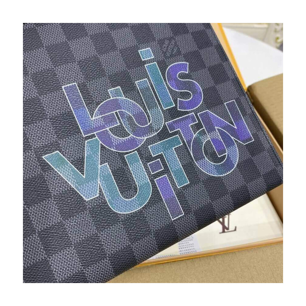 Louis Vuitton Damier Graphite Pochette Voyage MM N60308