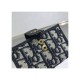 Dior 30 Montaigne 5-Gusset Card Holder Blue Oblique Jacquard S2058