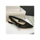 Dior J&#039;adior Slingback Ballerina Flat with Thread and Bead Embroidery P766