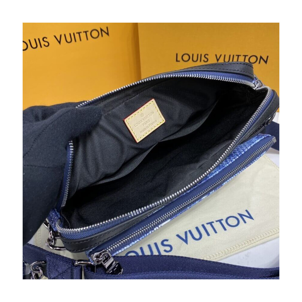 Louis Vuitton Damier Salt Canvas Trio Messenger N50068