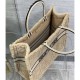 Christian Dior Large Book Tote Beige Cannage Shearling M1286