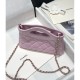 Chanel 31 Mini Shopping Bag Chain Clutch Shiny Lambskin AS3656