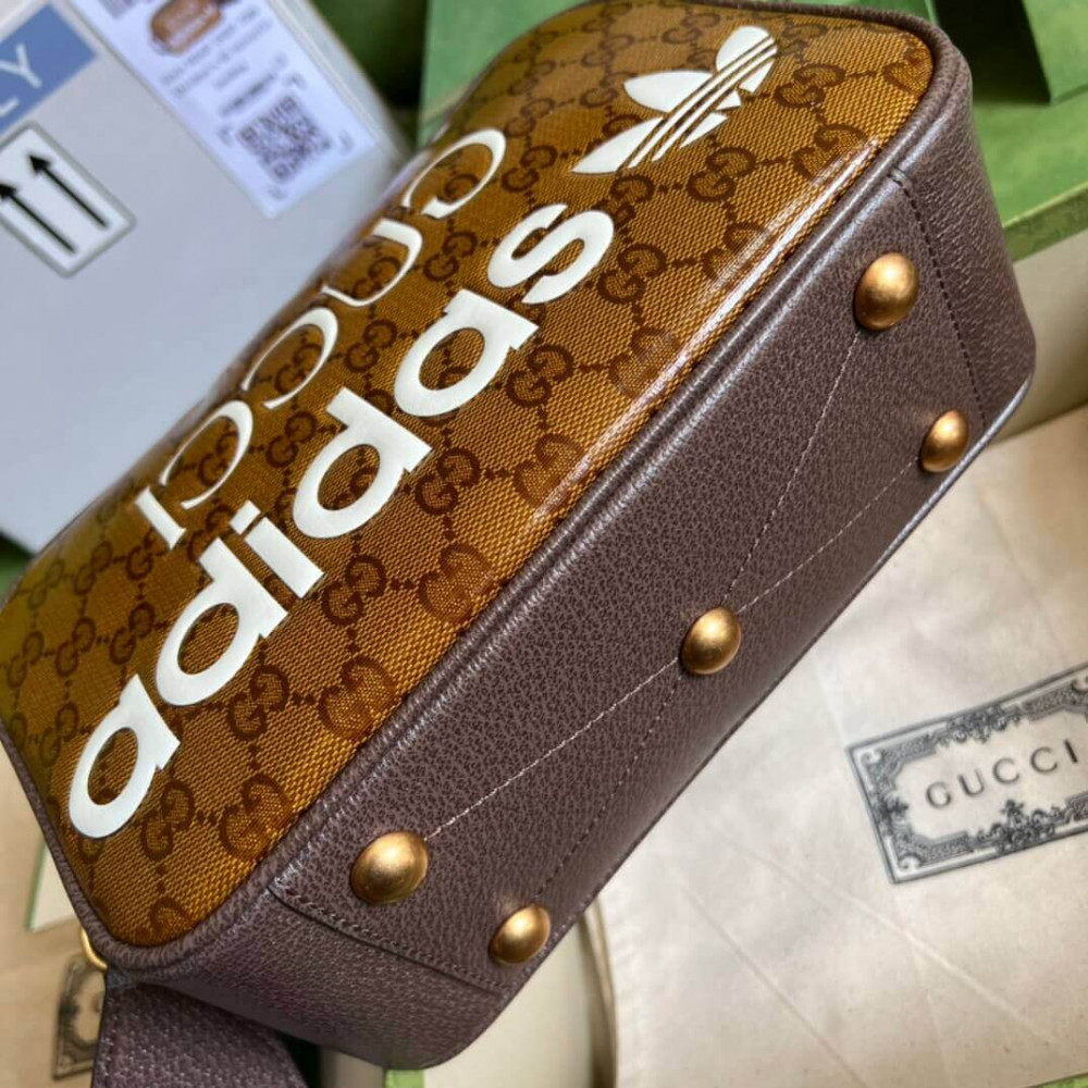 adidas x Gucci Small Shoulder Bag 702427 in GG Crystal Canvas