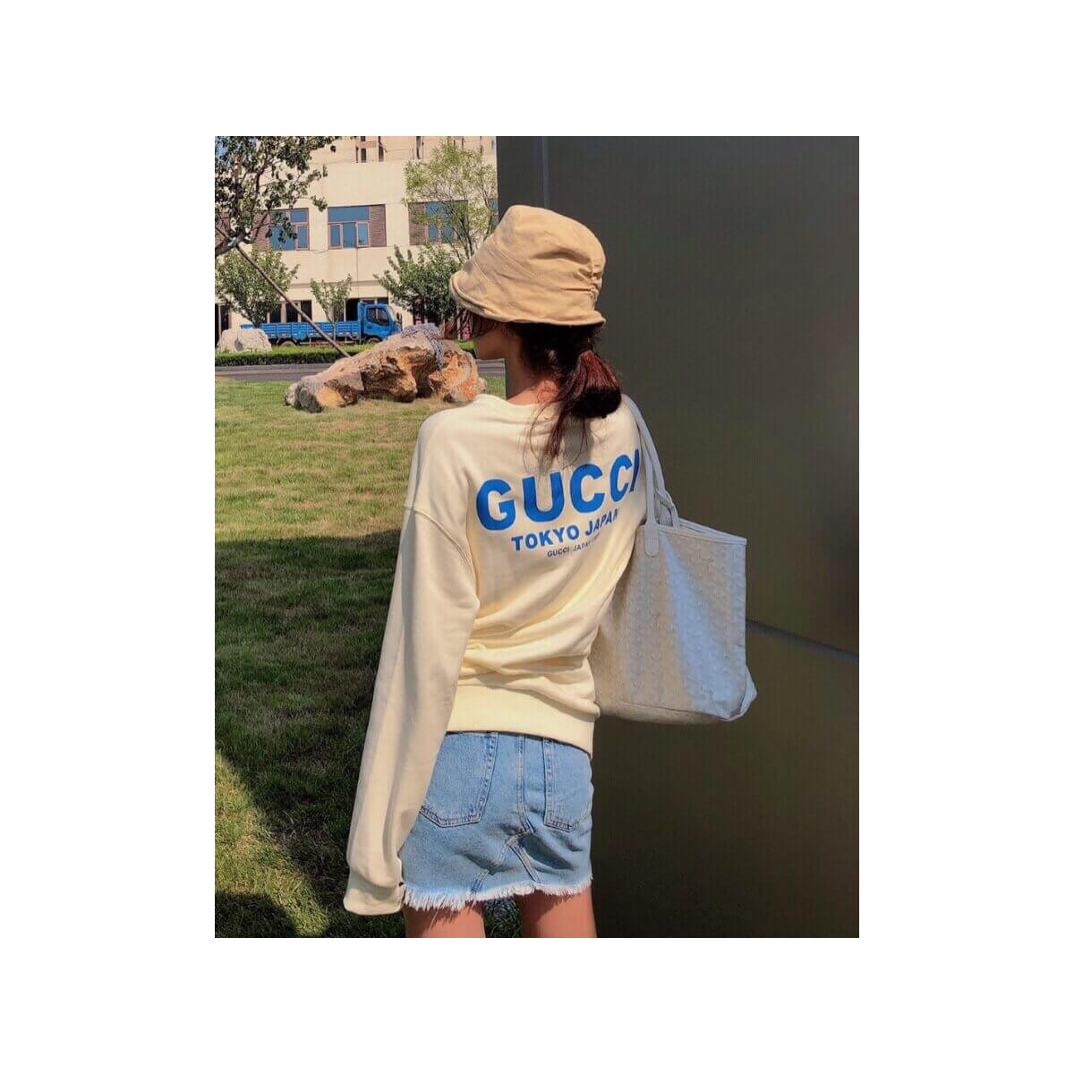 Gucci Embroidered Doraemon Logo Sweatshirt 617965