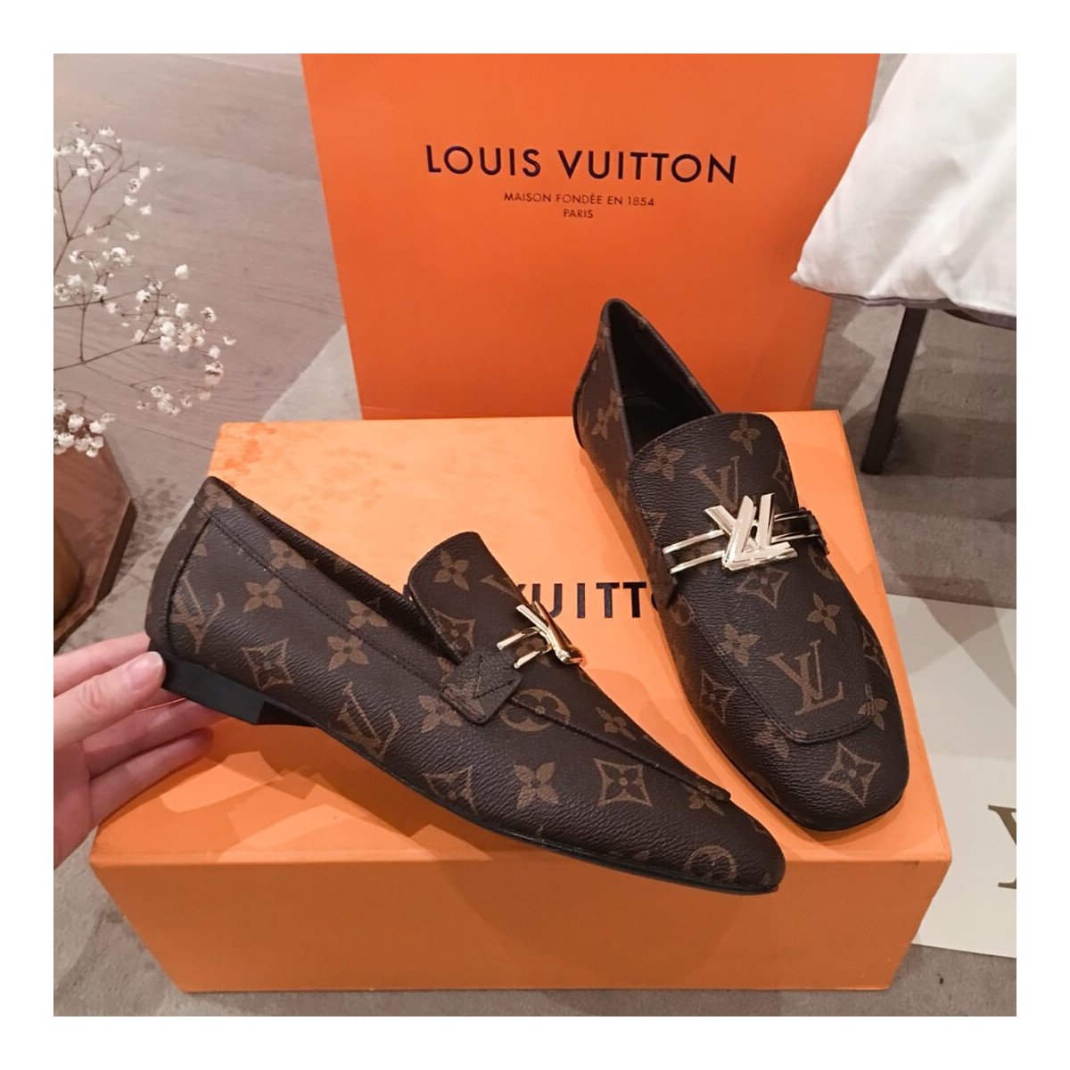 Louis Vuitton Monogram Upper Case Line Loafer 1A4XD2