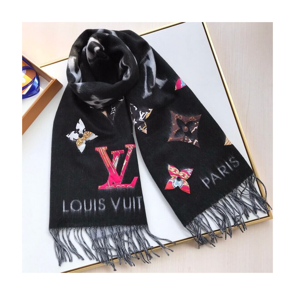 Louis Vuitton Be Mindful Reykjavik Scarf M76160 Black