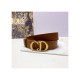 Christian Dior Saddle 3.4cm Belt Brown