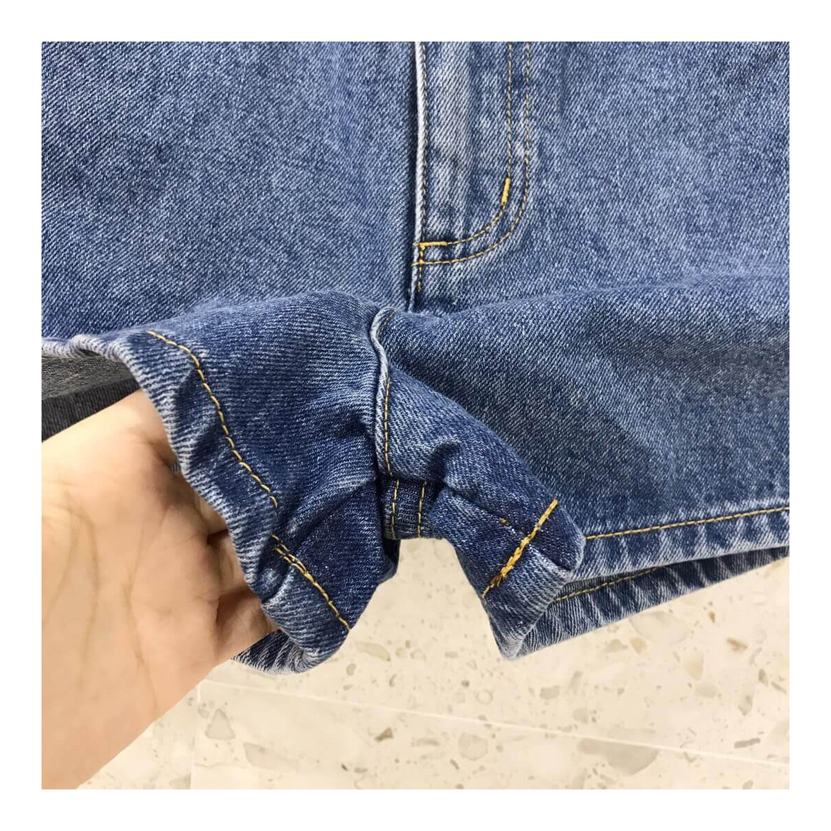 Louis Vuitton Stretch Denim Mini Shorts 1A82VK