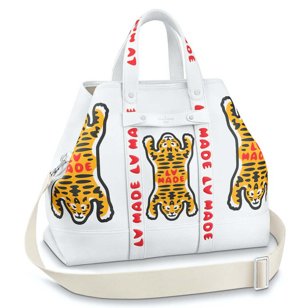 Louis Vuitton x Nigo Tote Journey M59366 White