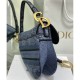 Dior Saddle Bag Denim Blue Toile de Jouy Embroidery M0446