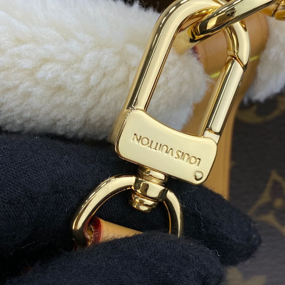 Louis Vuitton Monogram and Shearling Neonoe BB M46319