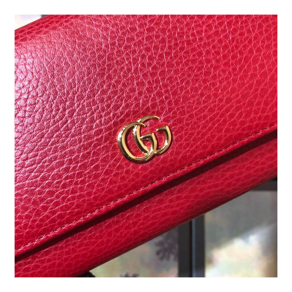 Gucci Leather Continental Wallet 456116