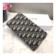 Christian Dior Oblique Jacquard Zippy Wallet M017