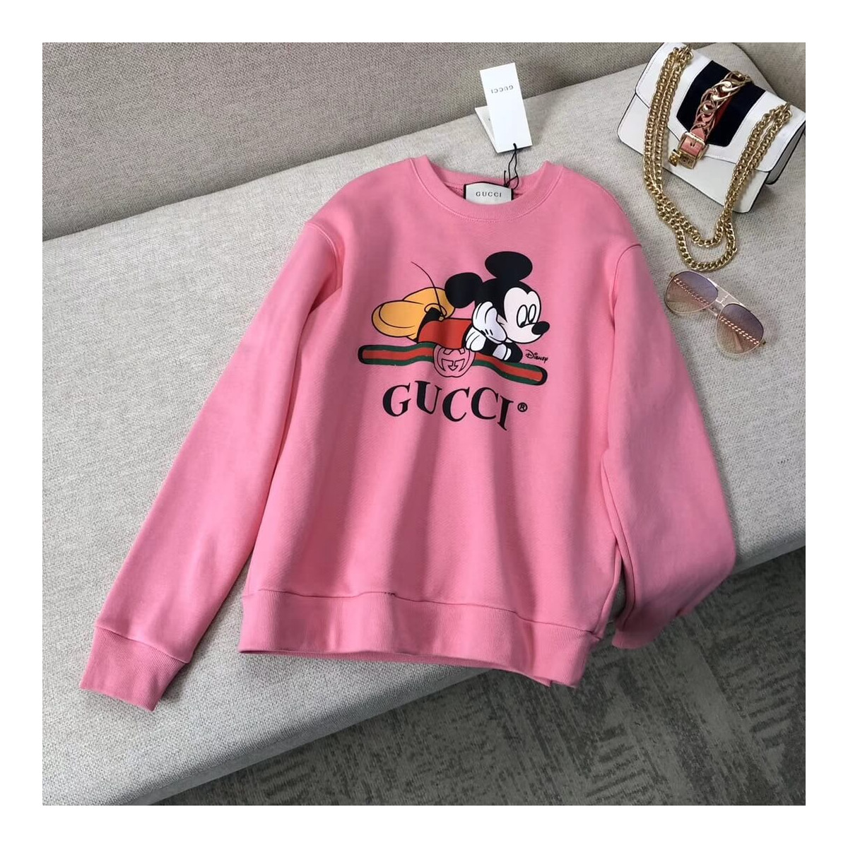 Gucci Oversize Sweatshirt With Disney Mickey 610145