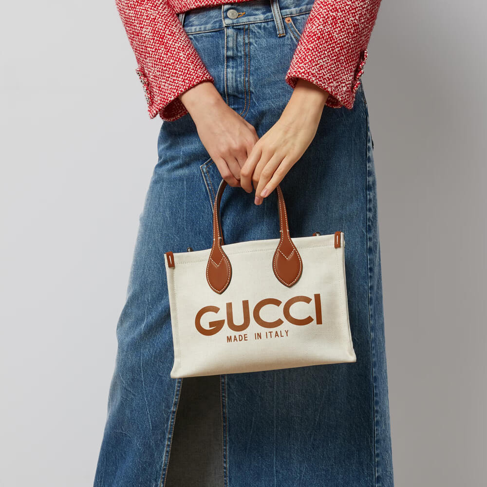 Gucci Mini Tote Bag With Gucci Print 772144