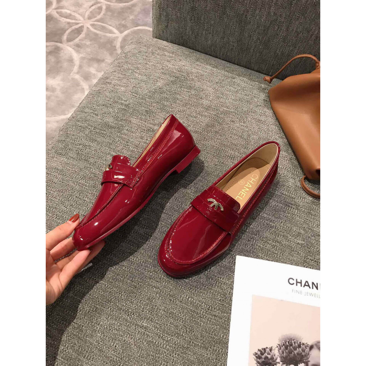 Chanel Patent Leather Loafers G35631