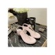 Chanel Lambskin CC Chain Thong Sandals G31463