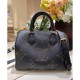 Louis Vuitton Speedy Bandouliere 25 M46736 Black Monogram Empreinte With Studs