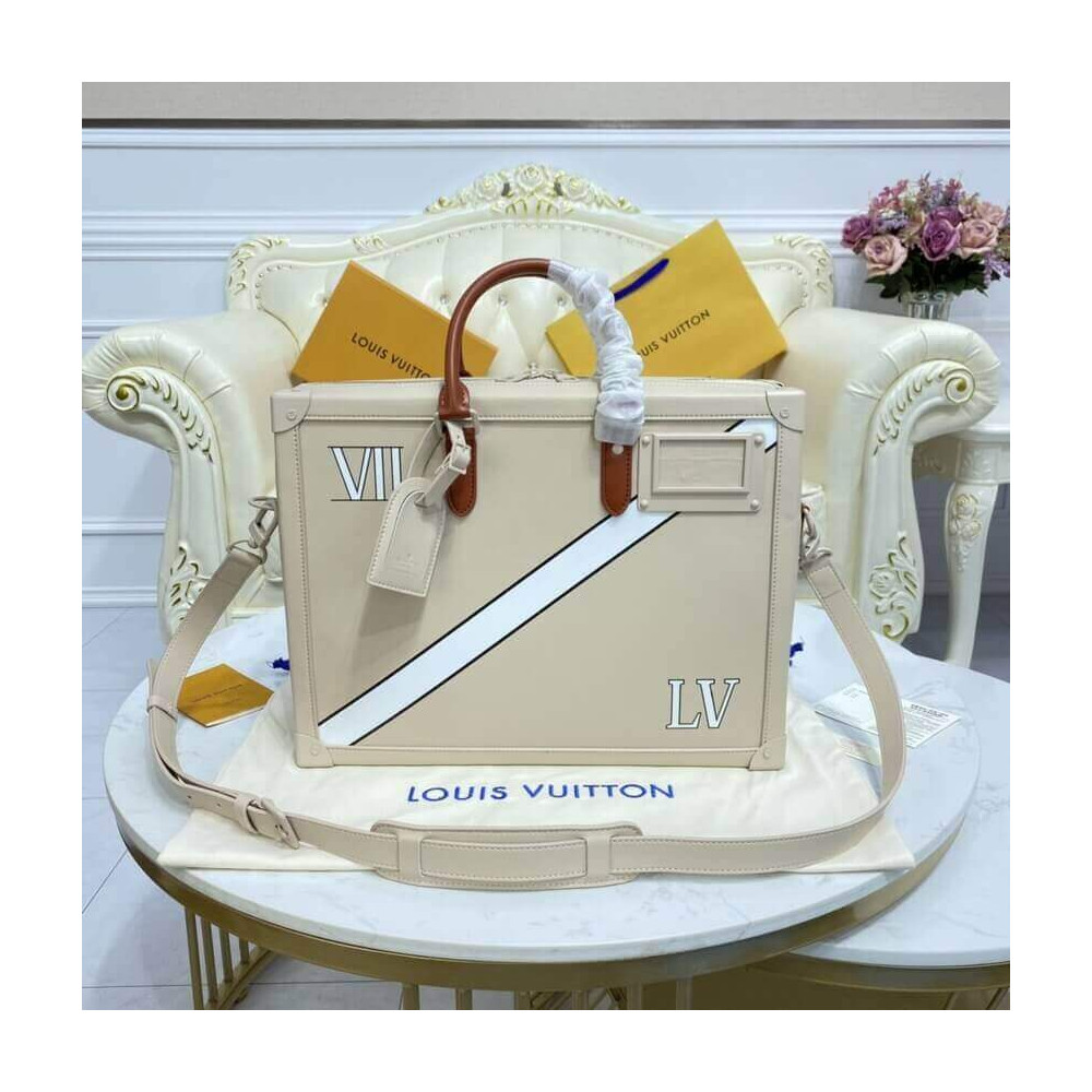 Louis Vuitton Soft Trunk Briefcase M44952 Cream