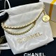 Chanel 22 Mini Bag Shiny Crumpled Calfskin with Pearl Chain AS3980