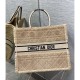 Christian Dior Large Book Tote Beige Cannage Shearling M1286