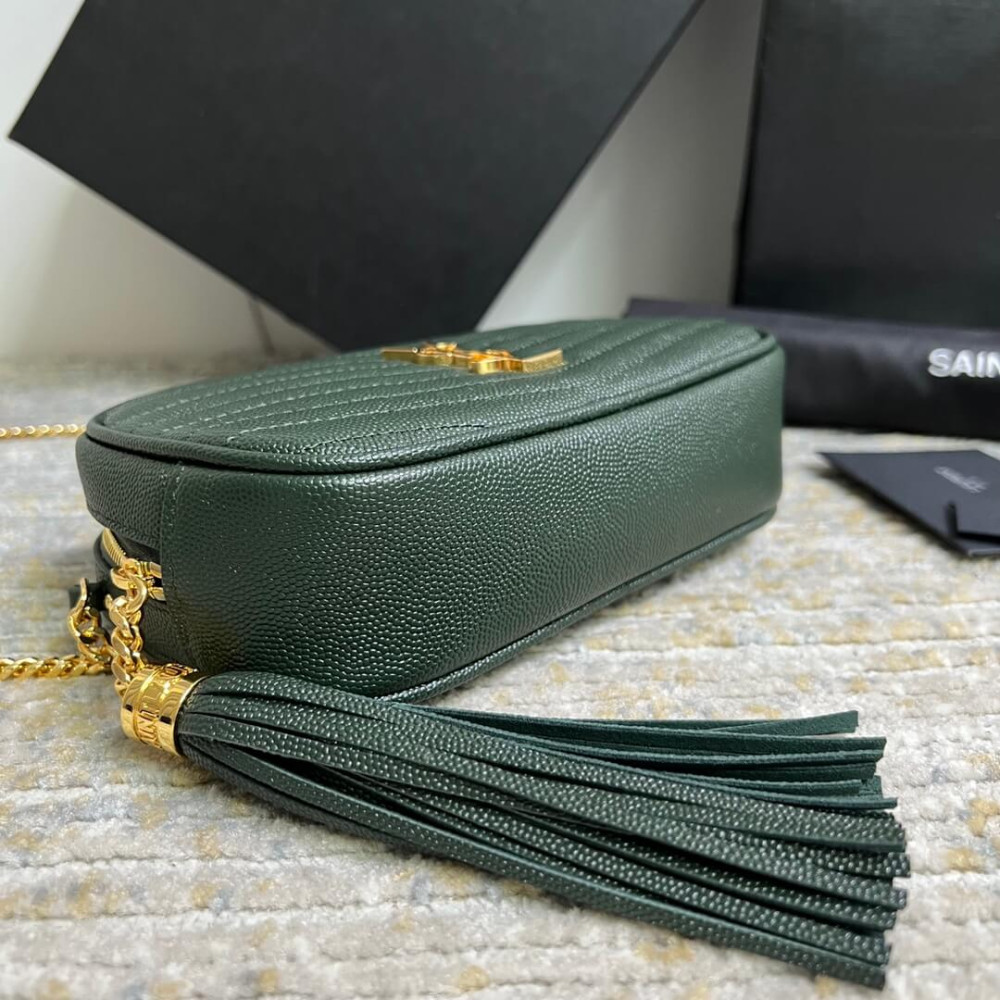 Saint Laurent Mini Lou Grain Leather Camera Bag 612579