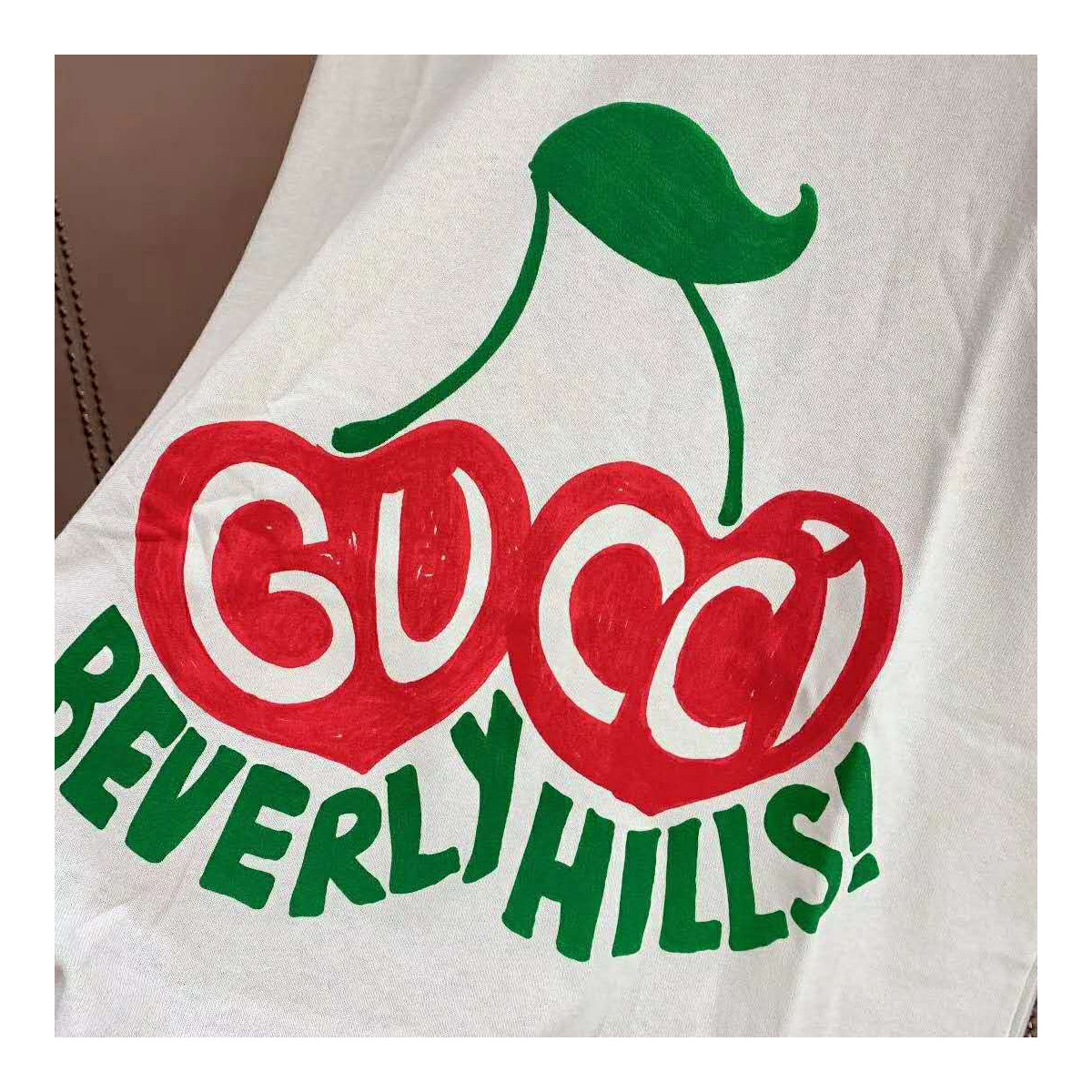 Gucci &quot;Beverly Hills&quot; Cherry Print T-Shirt 580762