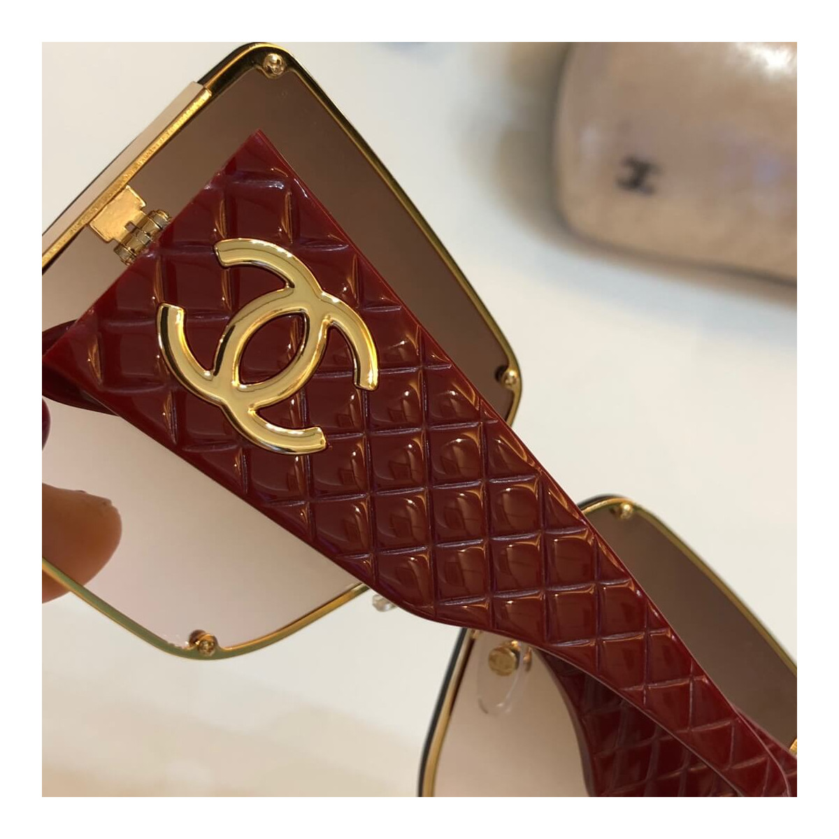 Chanel Rectangle Sunglass 4813