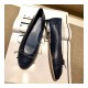 Chanel Crocodile Patent CC Cap Toe Flats Ballerinas G02819