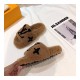 Louis Vuitton Bom Dia Flat Mules Shearling 1A8CXB