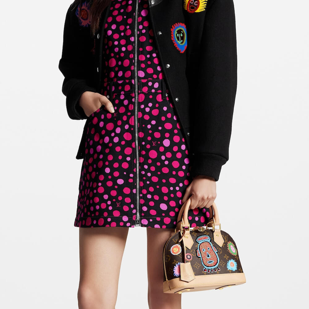 Louis Vuitton x Yayoi Kusama Alma BB with Faces Print and Embroidery M46428