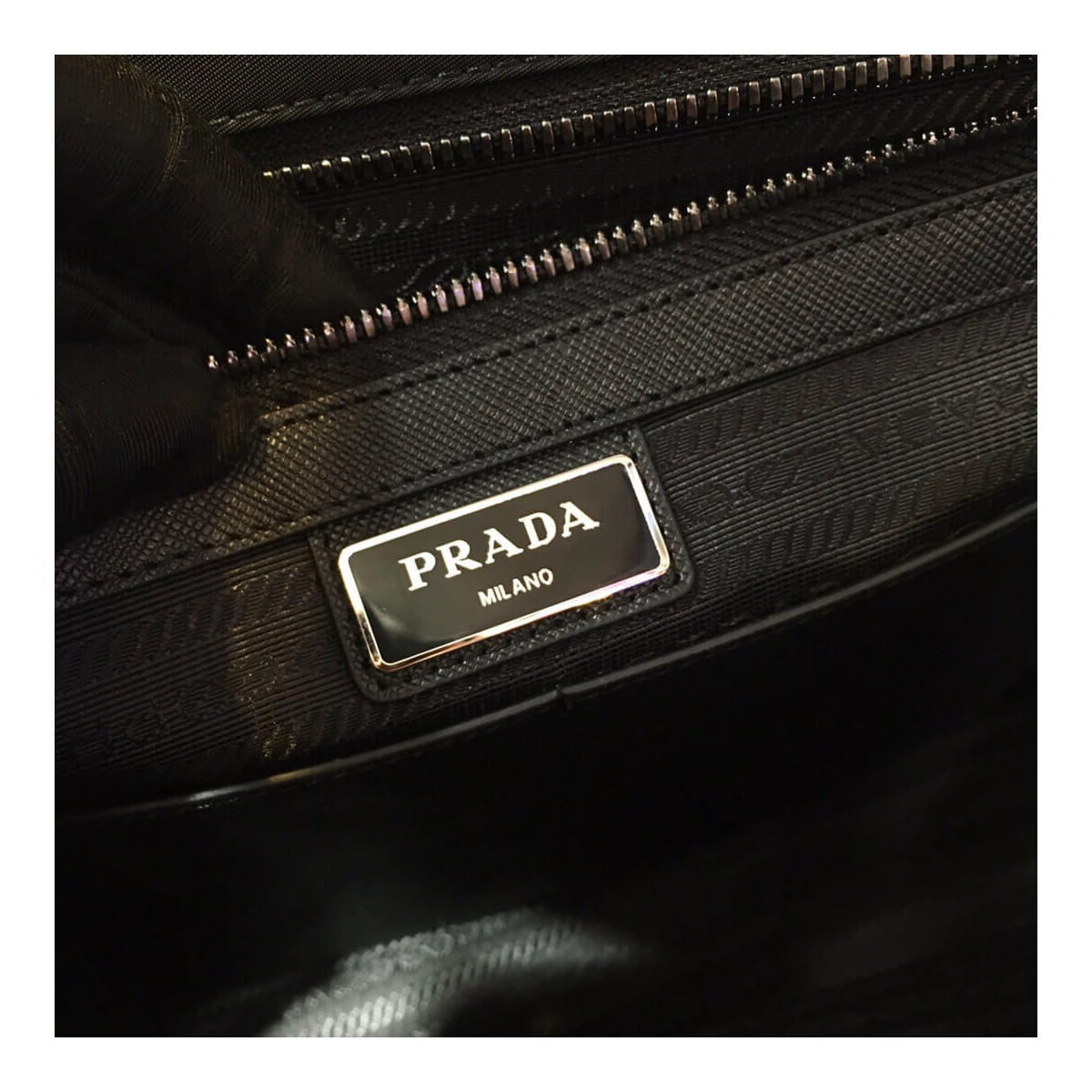 Prada Nylon and Saffiano Leather Bag with Strap 2VD768