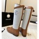 Hermes Box Calfskin and Canvas Jumping Boots H231081