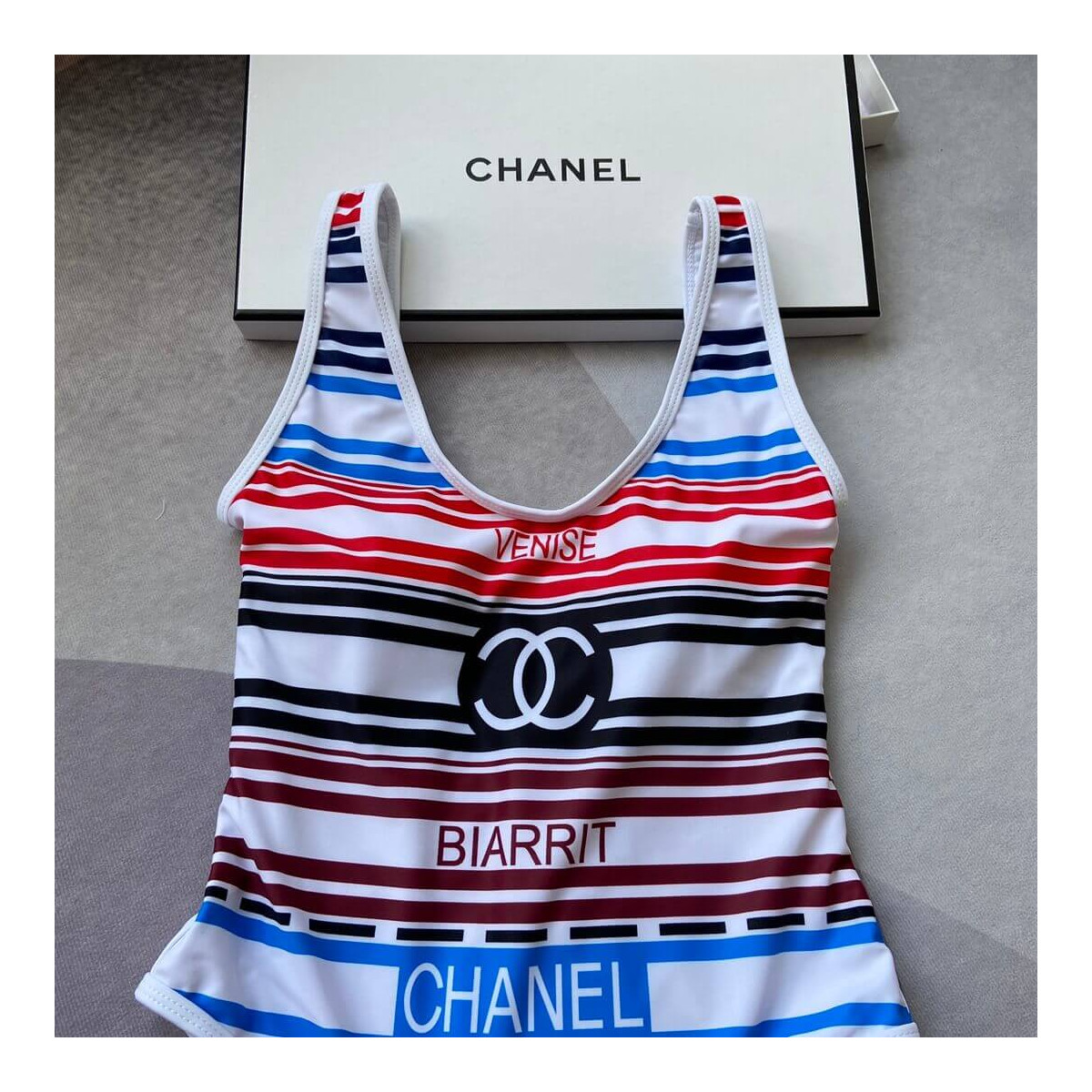 Chanel Colorful One Piece Swimsuit P62752