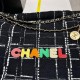 Chanel 22 Small Handbag AS3260 in Multicolor Tweed