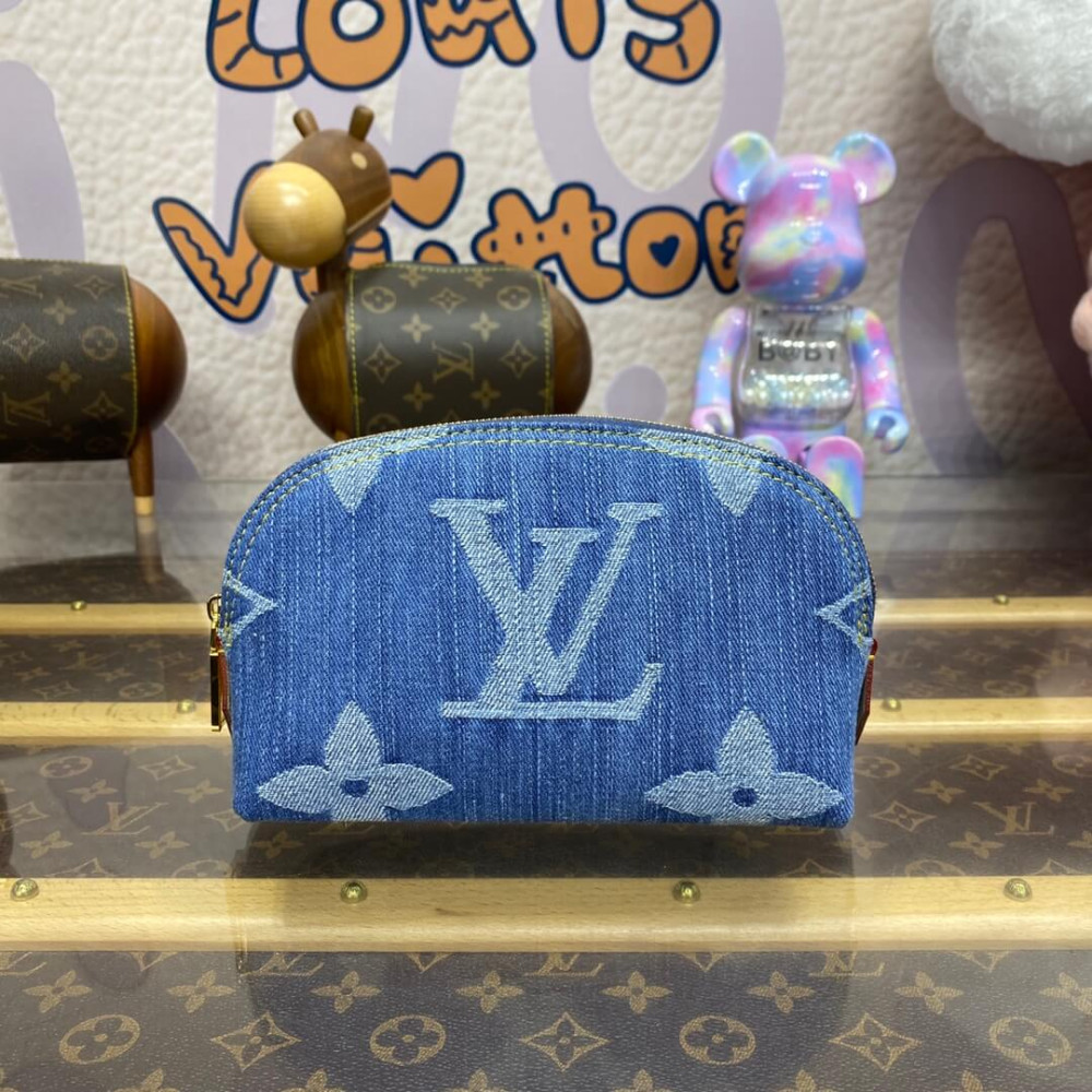 Louis Vuitton Monogram Denim Pochette Cosmetique PM M24316