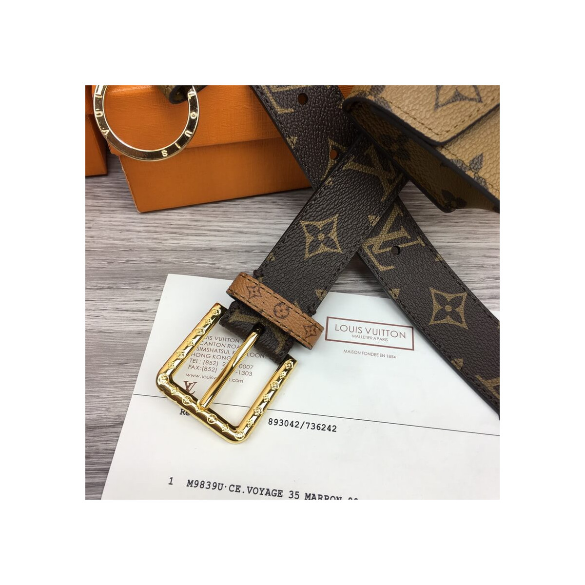 Louis Vuitton Daily Multi Pocket 30mm Belt M0345U