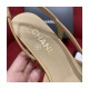 Chanel Goatskin &amp; Grosgrain Slingbacks Beige G31318