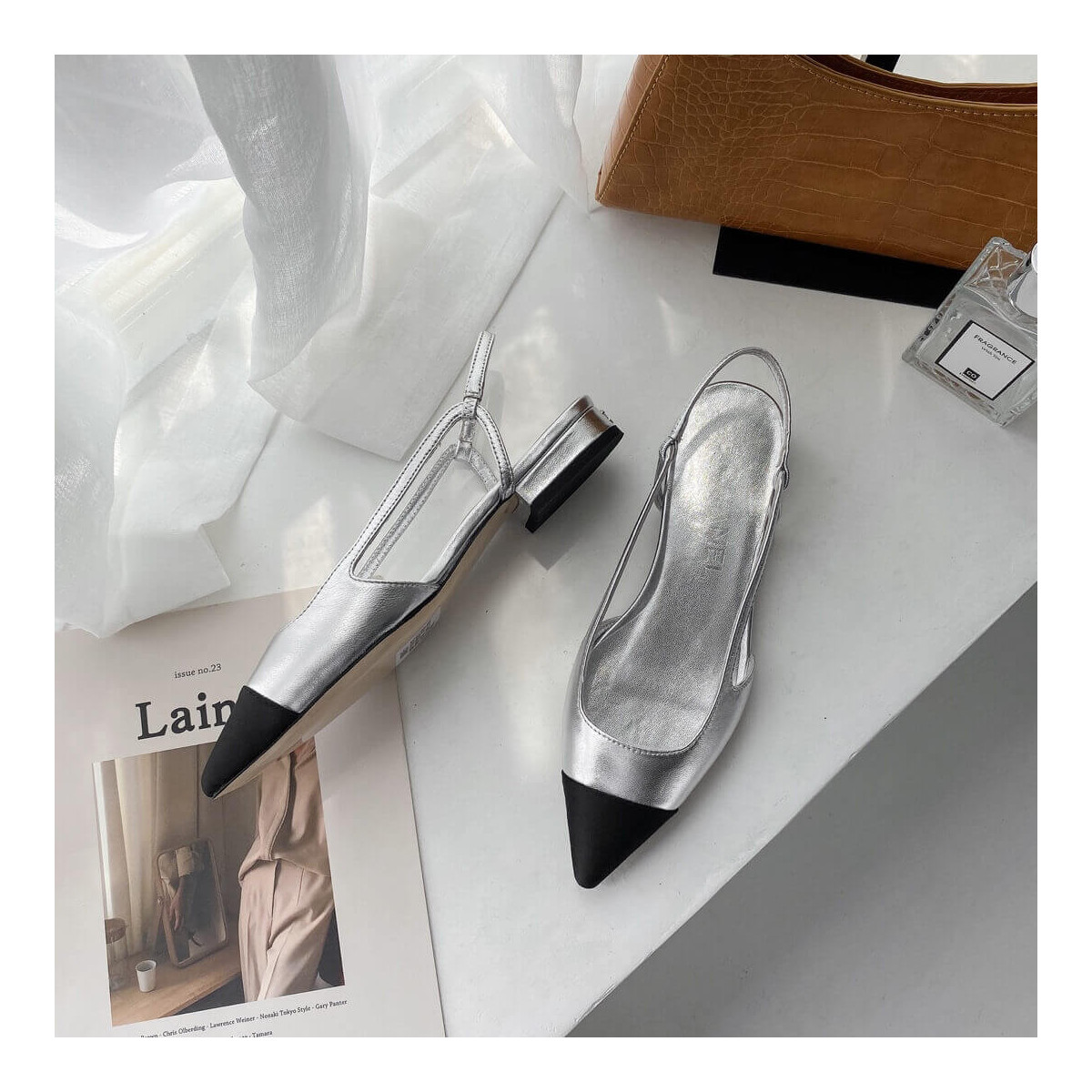 Chanel Flat Slingbacks 36129