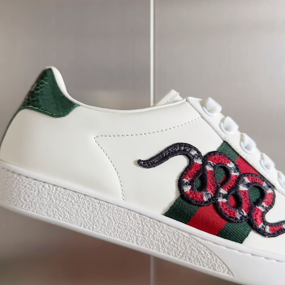 Gucci Ace Sneaker Embroidered Snake 456230