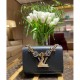 Louis Vuitton Epi Leather Twist MM with Monogram Flowers Chain