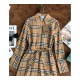 Burberry Vintage Check Cotton Tie-waist Shirt Dress 40734551