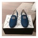 Chanel Denim Logo Loafers G35782