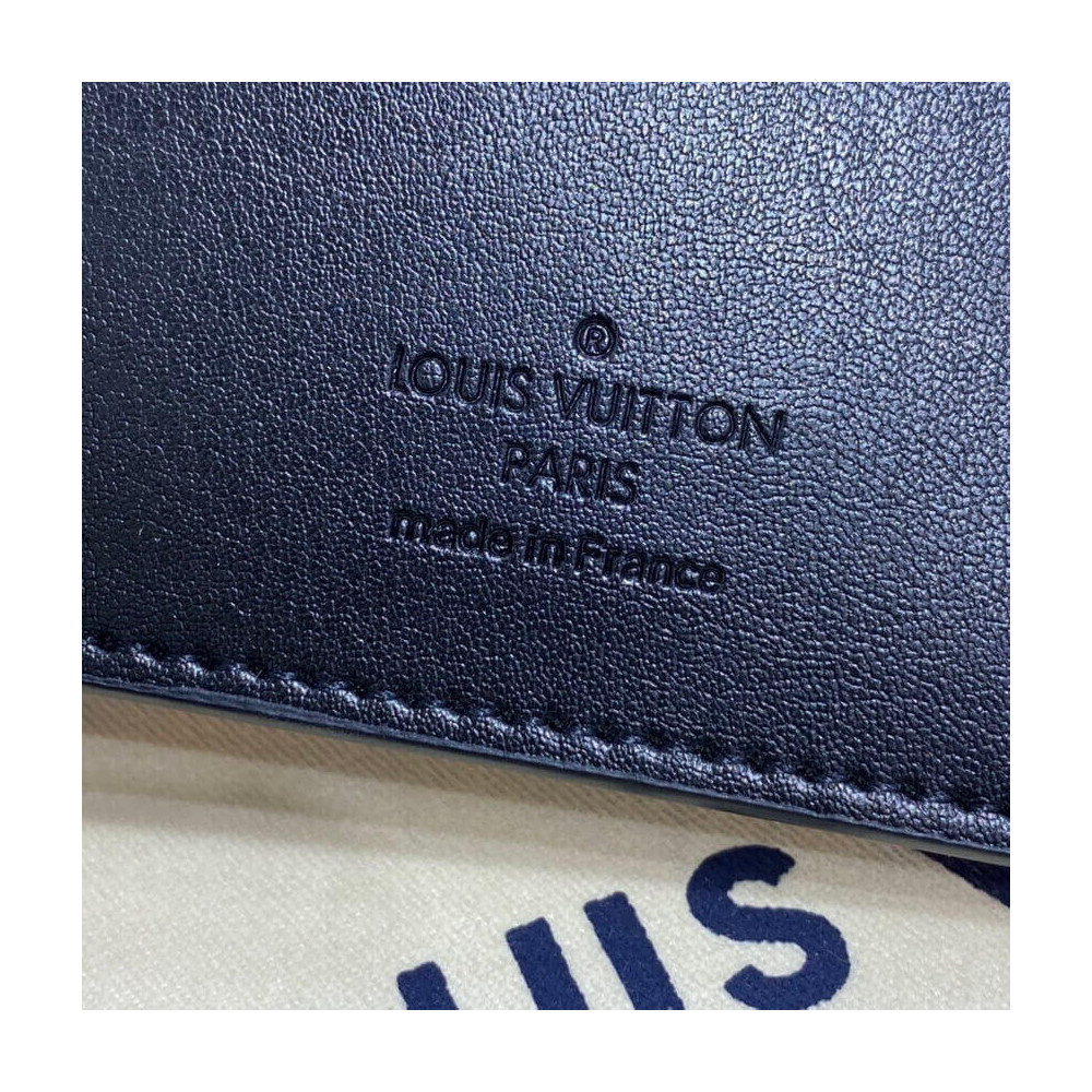 Louis Vuitton Monogram Seal Cowhide Leather Brazza Wallet M80503