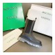 Bottega Veneta Rubber-Trimmed Leather Chelsea Boots Black