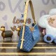 Louis Vuitton Monogram Denim CarryAll MM Bag M46855