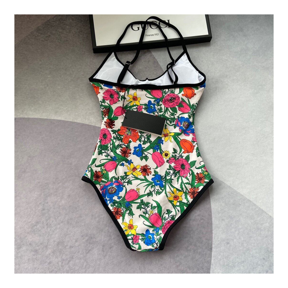 Gucci Pop Flora Print One Piece Swimsuit 514977-1