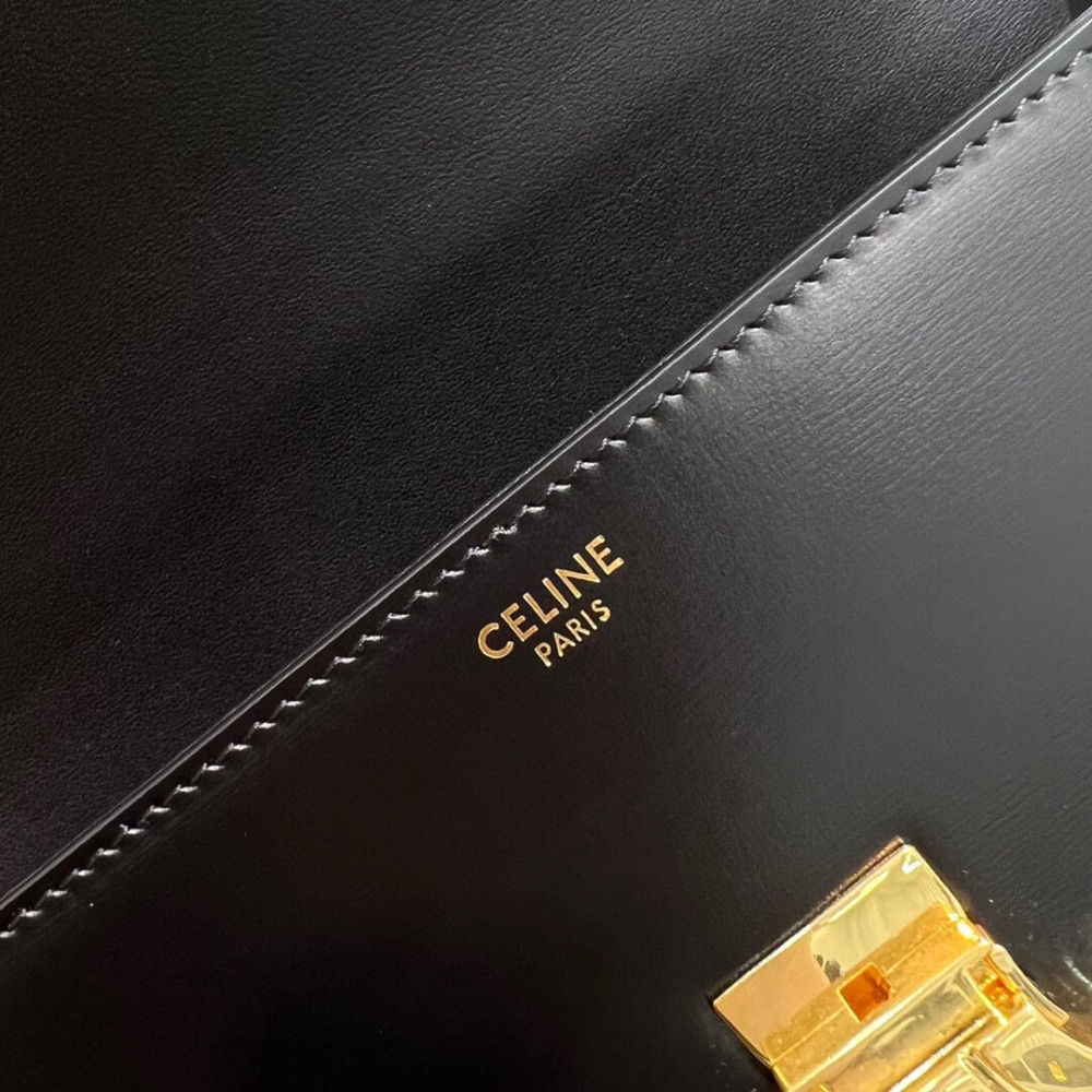 Celine Chain Shoulder Bag Claude In Shiny Calfskin 197993